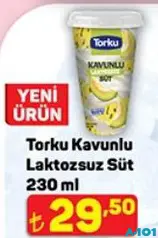 TORKU KAVUNLU LAKTOZSUZ SÜT 230 ML